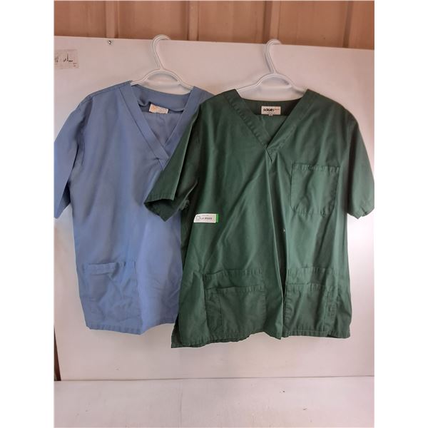 * (2) Pairs of 2-Piece XL Scrubs (Sky Blue & Dark Green)