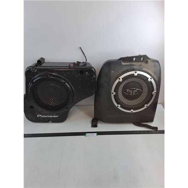 (2) Automotive Sub Woofers (Pioneer Chevy Cobalt, Mitsubishi Lancer) - Untested, As is - Pickup Only