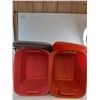 Image 2 : (2) Sterilite Storage Bins w/Lids - 15x20x15" - Pickup Only