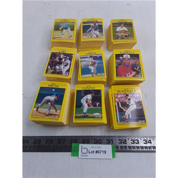 Large Quantity of Fleer 1991 MLB Collector Cards - Authenticity Not Guaranteed