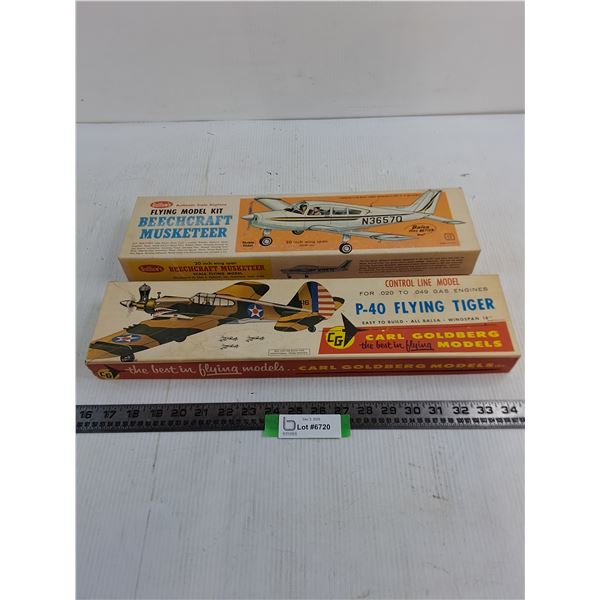 (2) Vintage Model Airplanes