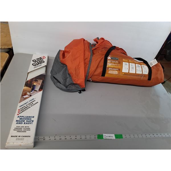 Glide Guard Floor Protectors & Ozark Trail Sport Dome Tent- As Is, Cannot Ship