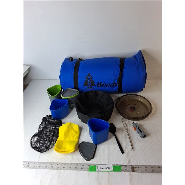 Woods Camping Mat & GSI Outdoors Camping Accessories- Mini Whisk & Spatula, Storage Containers, Misc