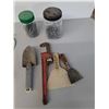 Image 2 : Nails Up to 3.5", 14" Pipe Wrench, Wire Brush, Misc.