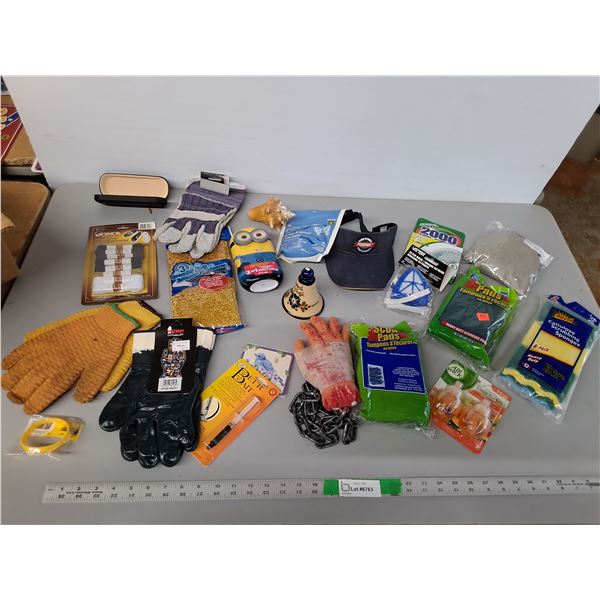 Glasses Case, Work Gloves-L, Scouring Pads, Misc. Cannot Ship