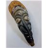 Image 2 : Carved Stone Horn Shaped Indonesian Theme - 9" Long