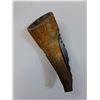 Image 3 : Carved Stone Horn Shaped Indonesian Theme - 9" Long