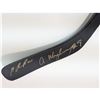Image 1 : 1999 FORMER CANUCKS PAVEL BURE & ALEX MOGILNY Signed Hockey Stick