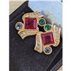 Image 4 : VINTAGE MULTICOLOUR SWAROVSKI CRYSTAL Earrings