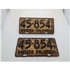 Image 1 : 1949 BC LICENSE PLATE (Pair)