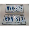 Image 1 : 1978 BC LICENSE PLATE (Pair)