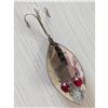 Image 4 : VINTAGE Hofschneider Red Eye Wiggler fishing lure, a vintage spoon lure
