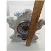 Image 5 : ANTIQUE VICTORIAN PORCELAIN CLOCK with Modern Movement