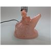 Image 1 : VINTAGE 1930'S PINK LADY & HARP BEDSIDE LAMP