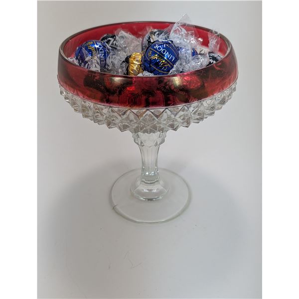 CRYSTAL CANDY DISH (Includes Lindor chocolates)