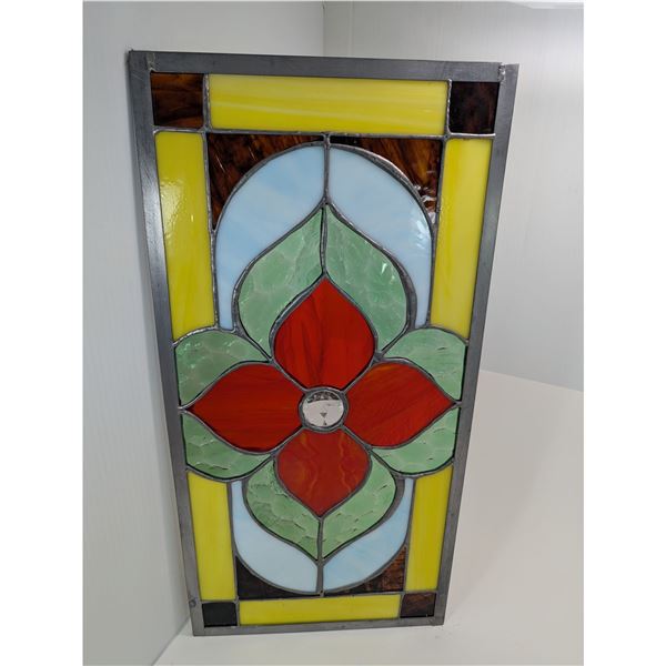 STAINED GLASS PANEL (10" X 20")