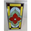 Image 1 : STAINED GLASS PANEL (10" X 20")