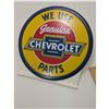 Image 1 : WE USE GENUINE CHEVY PARTS 12" SIGN