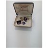 Image 1 : SCOTTISH LAS M MOTIF CUFFLINKS & TIE CLIP