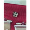 Image 3 : FOUR LEAF CLOVER  MOTIF CUFFLINKS & TIE CLIP