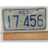 Image 2 : SMALL ACT LICENSE PLATE