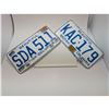 Image 1 : 1972 & 1975 BC LICENSE PLATES