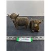 Image 1 : Pair of Resin "Highland Cows" Table Decor