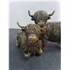 Image 4 : Pair of Resin "Highland Cows" Table Decor
