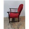 Image 4 : * Vintage Red Empire Style Arm Chair - Pickup Only