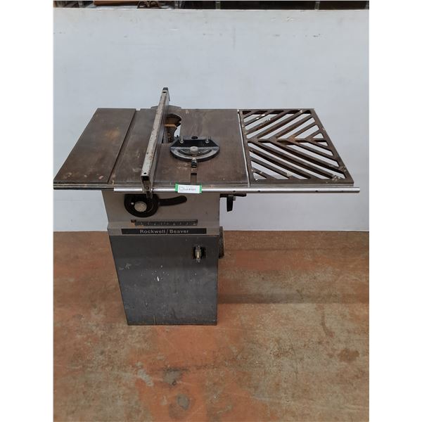 * Rockwell/Beaver Table Saw - No Motor - 36x33x38" - Pickup Only