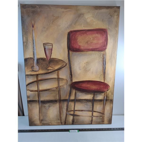 * Canvas "Drink Lounge" Wall Decor by Deja - 40" x 30" - Pickup Only