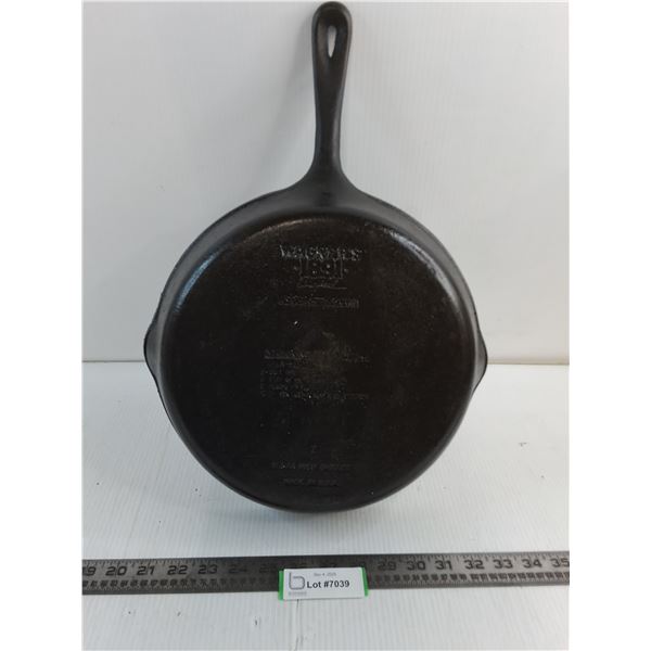Wagner 1891 Cast Iron 12" Frying Pan