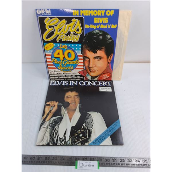 (2) Elvis Records (1 is 2-Record Set)