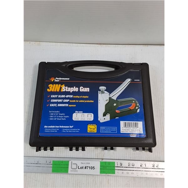PT 3 In 1 Staple Gun - NIB Untested