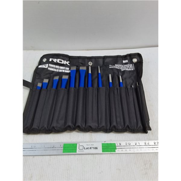 ROK 12pc Punch & Chisel Set - NIB
