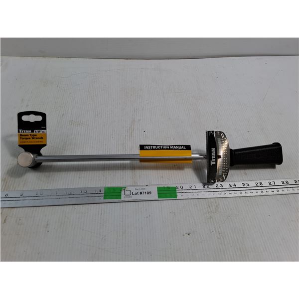 Titan 1/2"Dr. Beam Type Torque Wrench - NIB