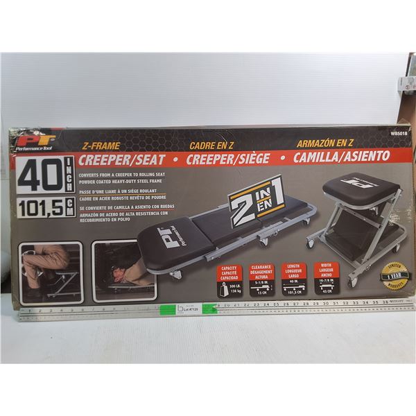 *PT Z Frame 40"  Creeper/Seat - NIB