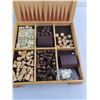 Image 2 : Wooden Multi-Game Board w/Pieces