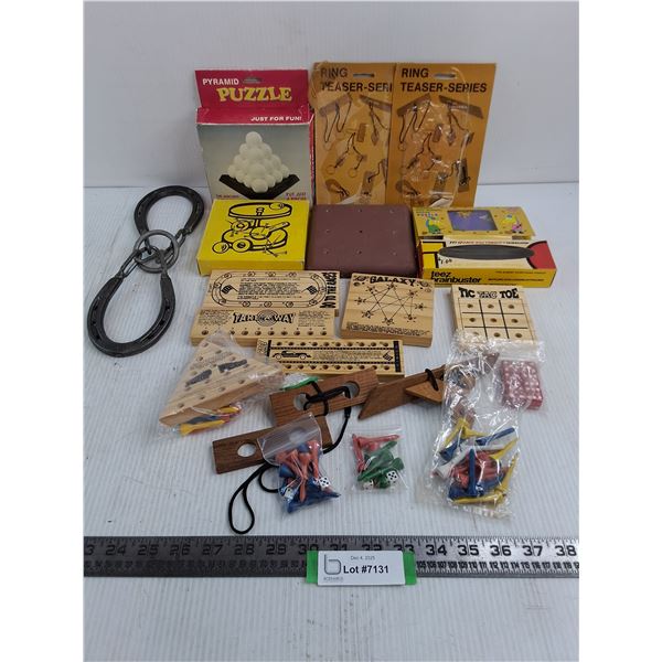 Assorted Peg Games & Solitary Puzzles