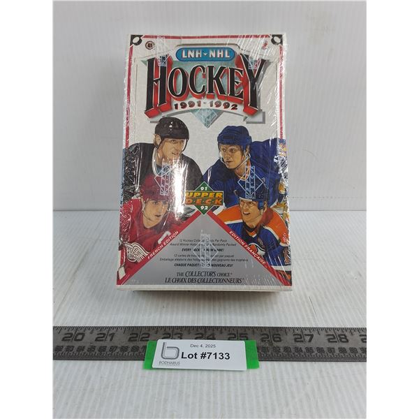 Sealed Box of Upper Deck 1991-92 NHL Collector Cards