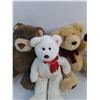 Image 4 : (5) Stuffed Toys (3-Bears, 2-Lambs)
