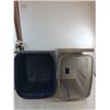 Image 2 : (2) Plastic Storage Bins w/Lids (Rubbermaid 20x13x16" & Type A 15x19x13") - Pickup Only