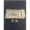 Image 2 : Cuban Currency Note & Coins