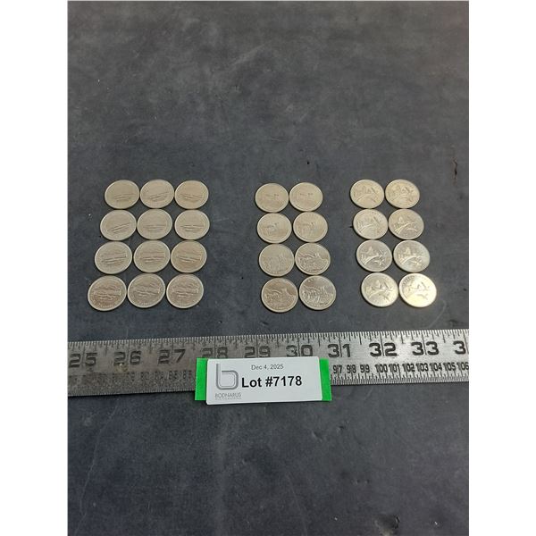 (28) Provincial Quarters (BC, Alberta, Saskatchewan)