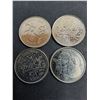 Image 3 : (8) Themed Canadian Quarters and (1) American Dollar Coin-1979
