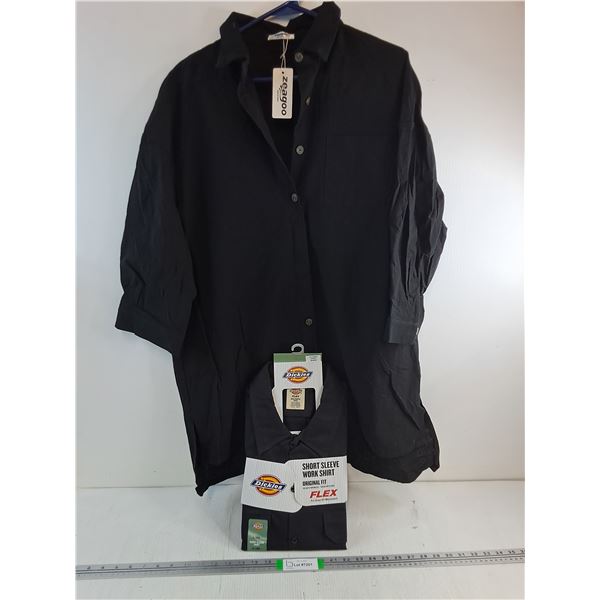 (1) Dickies Short Sleeve Work Shirt-Size 2XXL and (1) Zeagoo  XL Short Sleeve Shirt -Black-New