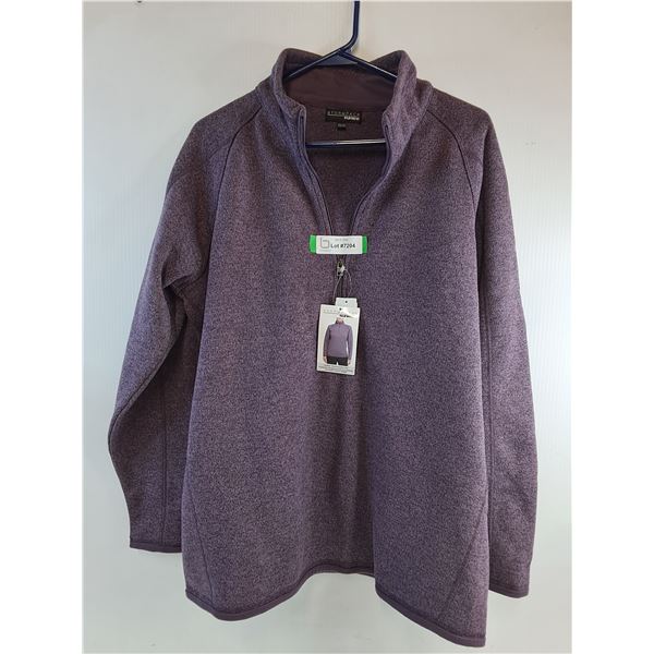 (1) Ladies 1/4 inch Zip Fleece Top-Size XXL-new