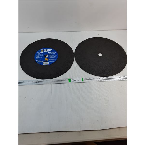 (2) Power Fist Chop Saw Wheels-14"x3/32"x1"