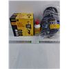 Image 1 : 2 in 1 Halogen Work Light,Soft Bump Cap and Can of Liquid Fire NOS