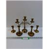 Image 1 : (5) Brass Candle Holders